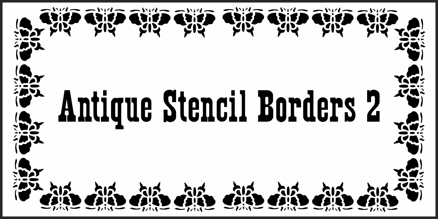 Antique Stencil Borders Two JNL